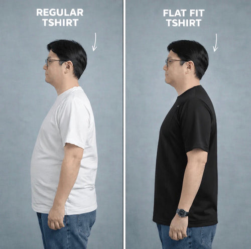 SlimAura - Square Cut Adaptive T Shirt For Big Tummy