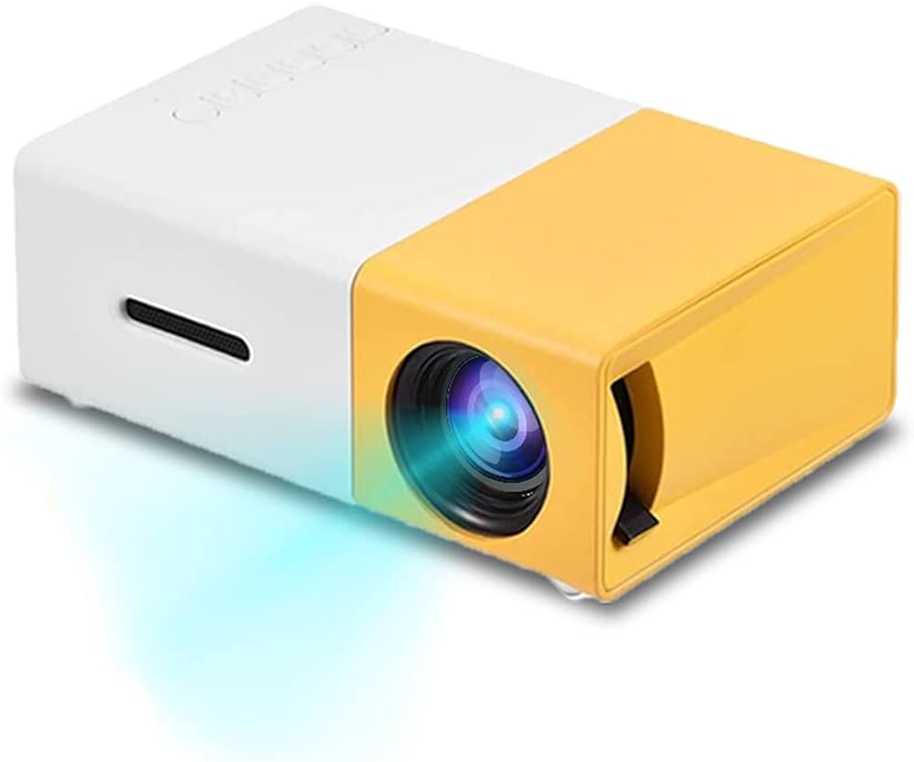 YG300 Portable Mini Projector with Remote Control (Full HD Projector Home Theater)