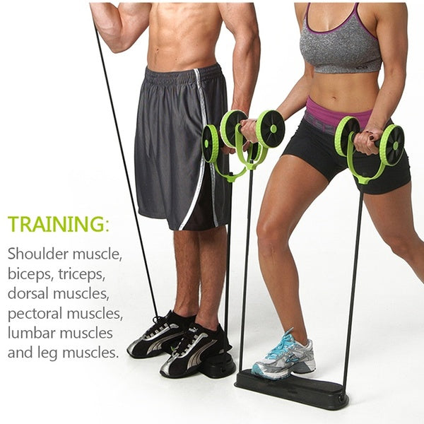 Revo Flex Home Fitness Equipment Double Wheel Ab Roller (Original : RF)