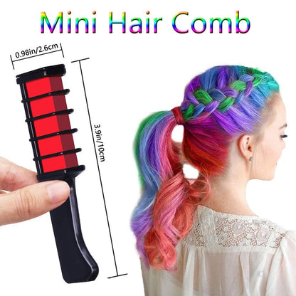 Temporary Hair Dye Comb with Plastic Brush Bristles