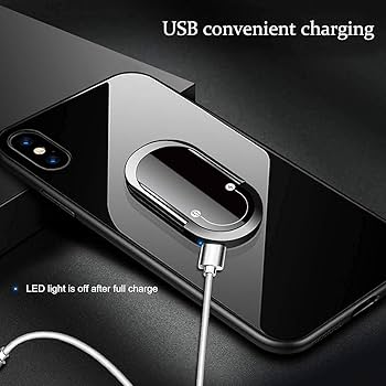 2 In 1 Portable USB Mobile Phone Holder Multi-Function Lighter
