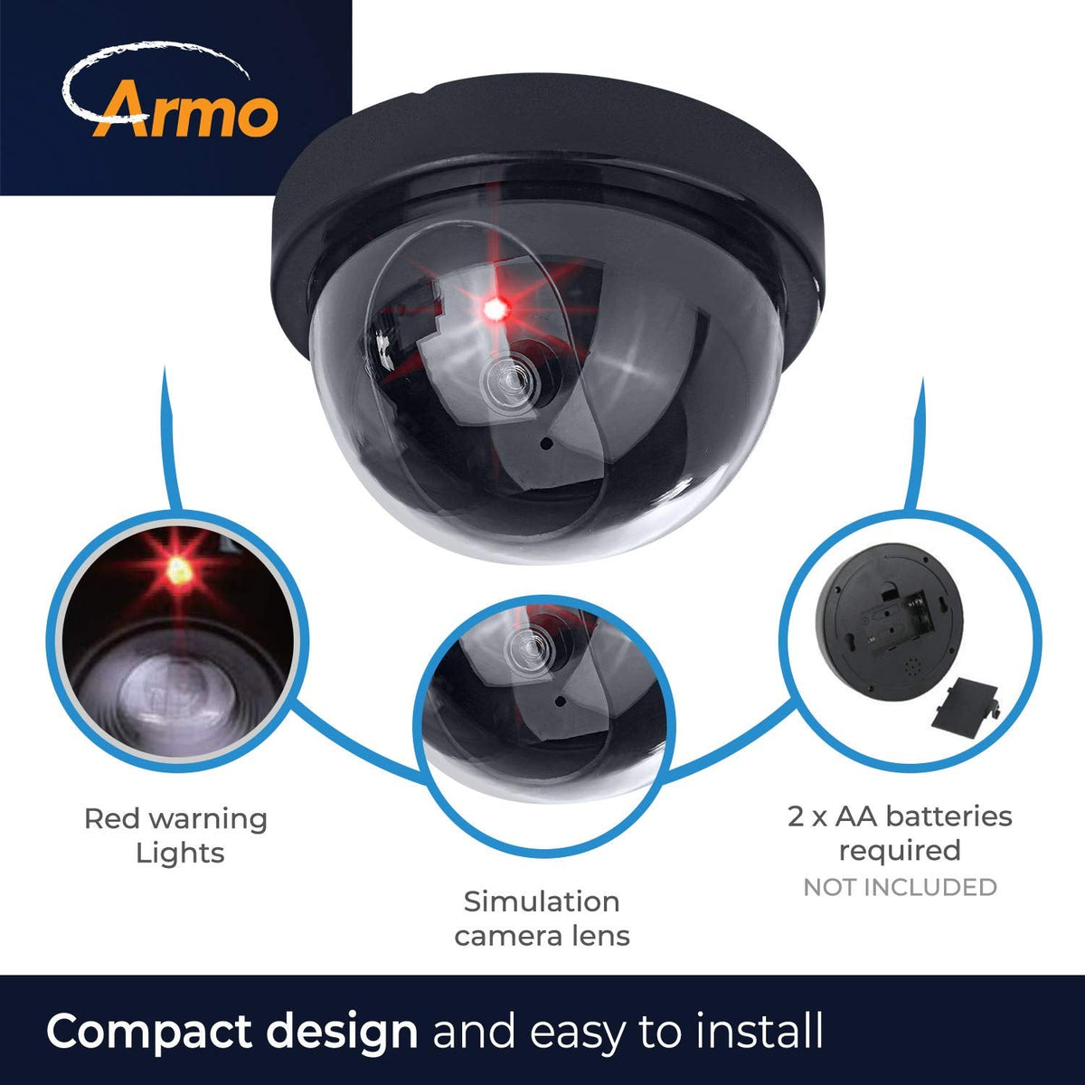 Realistic Simulation Camera With Flashing Led Light Fake Closed Circuit Television Surveillance Camera Multipurpose Tricky Toy