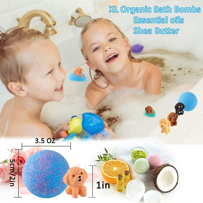 Bath Bombs for Kids with Toys Inside,,