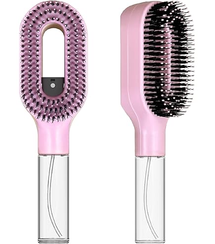 2 in 1 Detangling Brush with Mister Spray Bottle