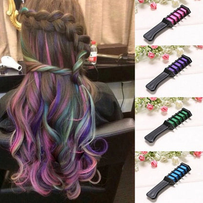 Temporary Hair Dye Comb with Plastic Brush Bristles