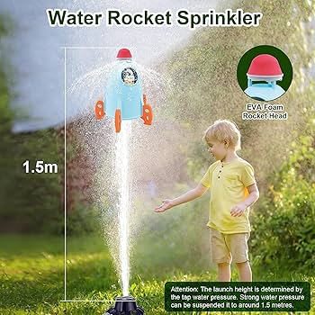 Water Rocket Sprinkler Garden Toy