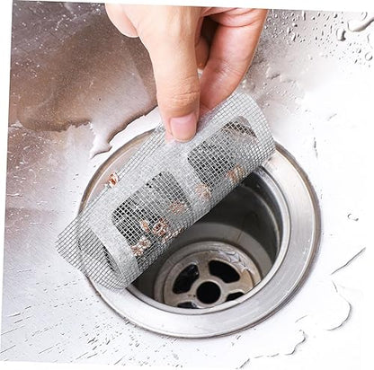 Anti-blocking Disposable Hair Catchers Mesh Filter Mesh Stickers Shower Drain Cover Bathroom.