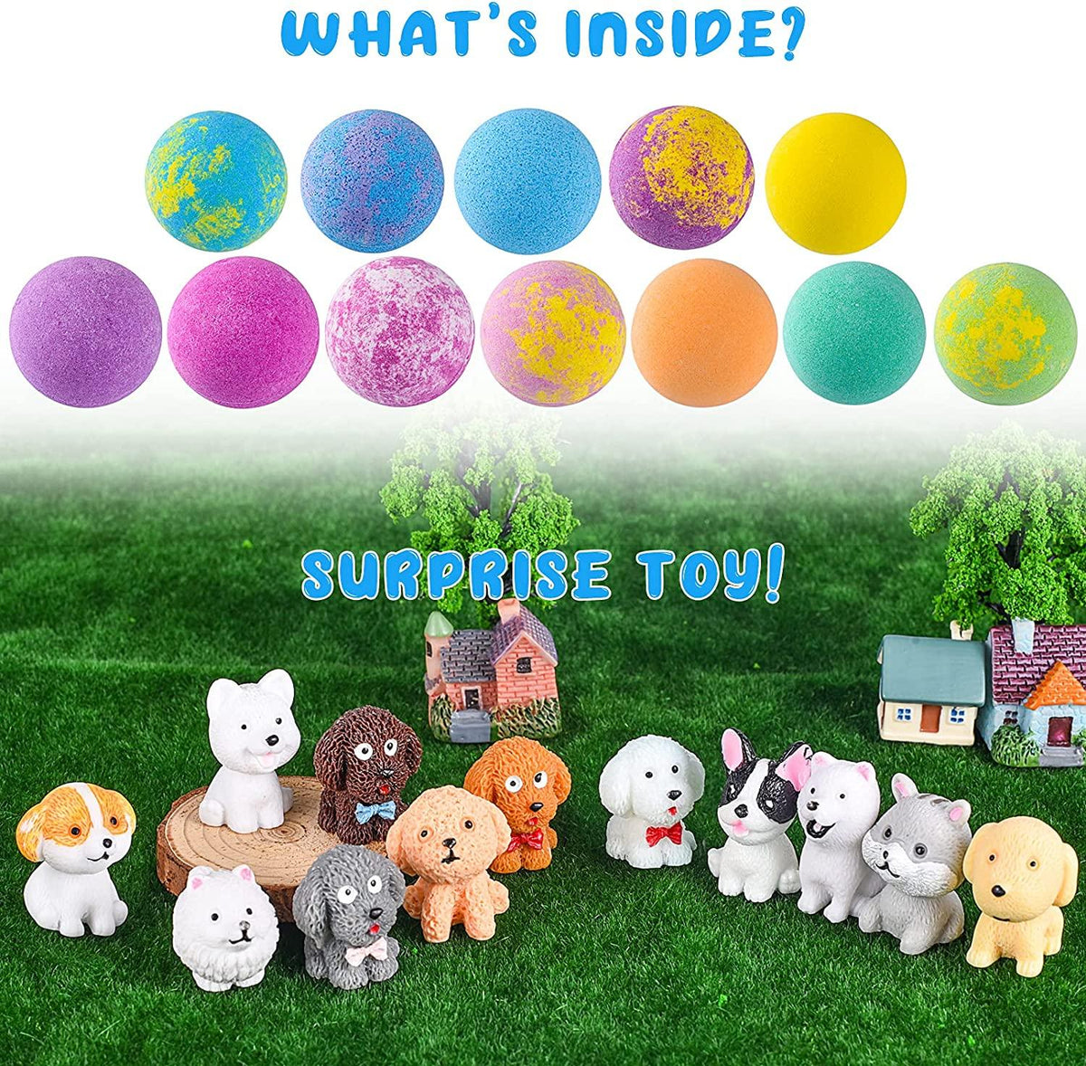 Bath Bombs for Kids with Toys Inside,,