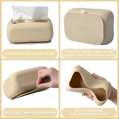 silicone suction cup tissue box