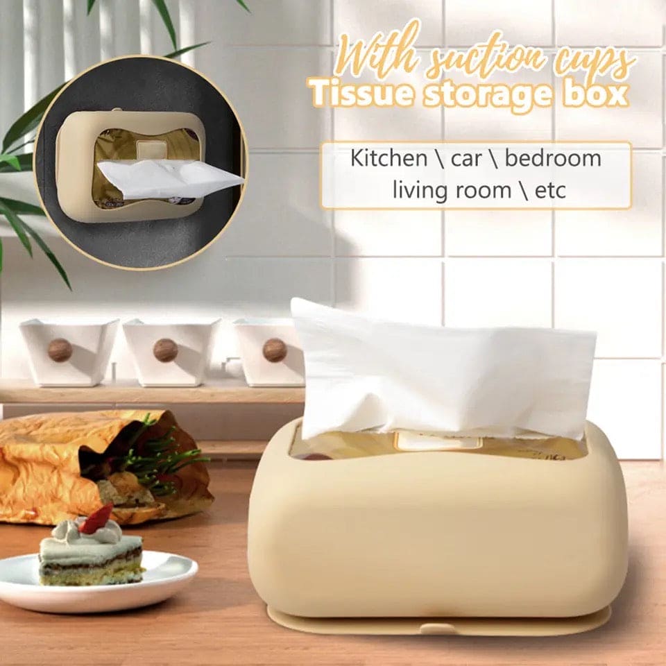 silicone suction cup tissue box