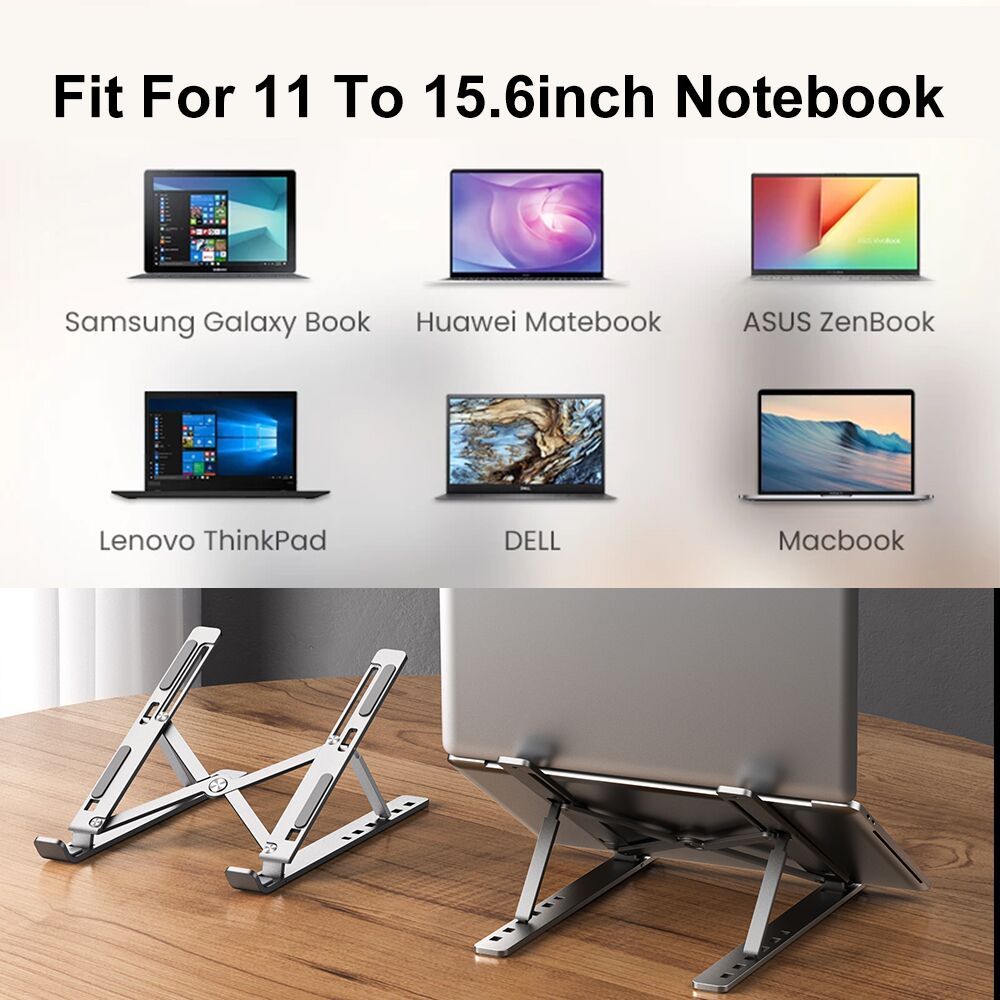 Folding Adjustable Aluminum Laptop Stand