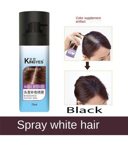 Kingyes Magic Retouch Instant Root Concealer Light Brown Spray 75ml