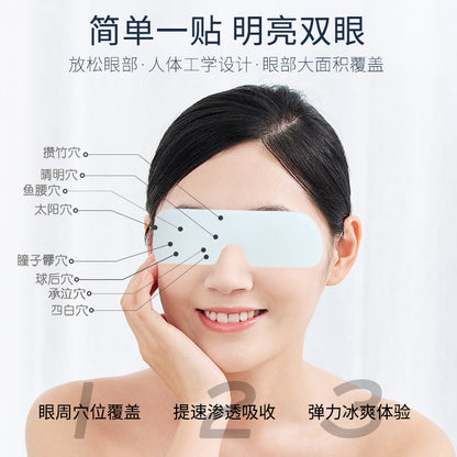 Eye mask hydrogel to relieve visual fatigue wormwood