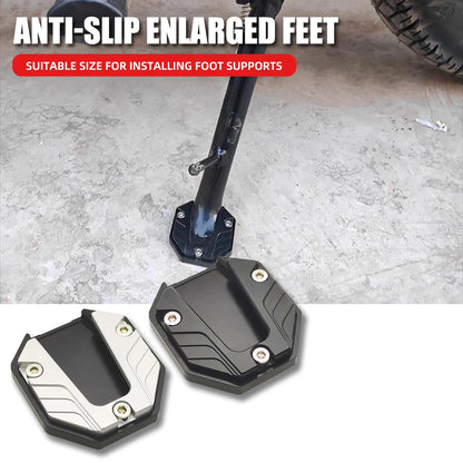 Kickstand Extender Foot Side Stand Universal Motorcycle Side Stand Plate Pad