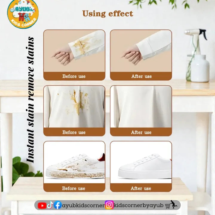 Portable Clothes Stain Remover Wet Wipes (PACK OF 20Pcs)