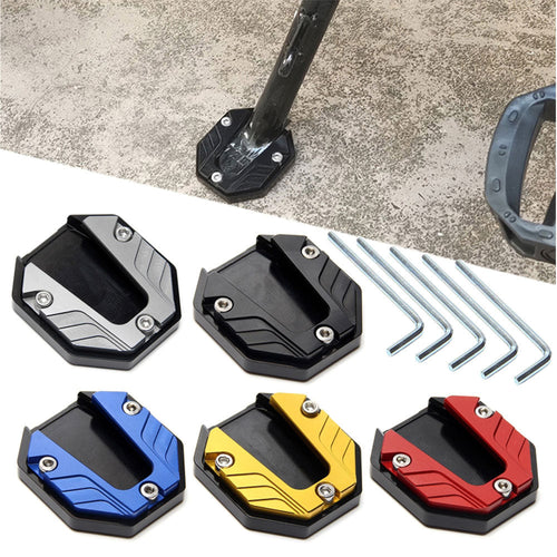 Kickstand Extender Foot Side Stand Universal Motorcycle Side Stand Plate Pad