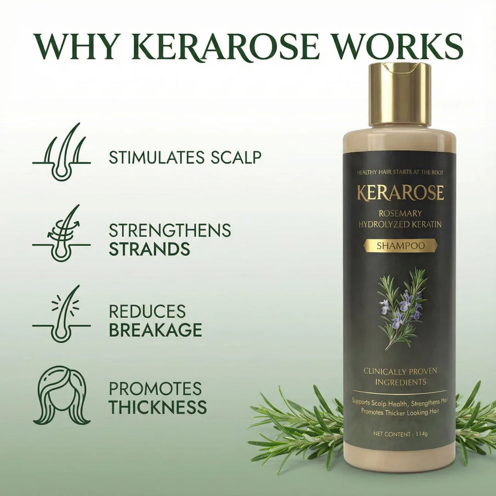 Kerarose Rosemary Shampoo For Hair Growth..