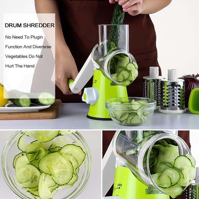 Tabletop Drum Grater Multi-Functional Vegetable Cutter