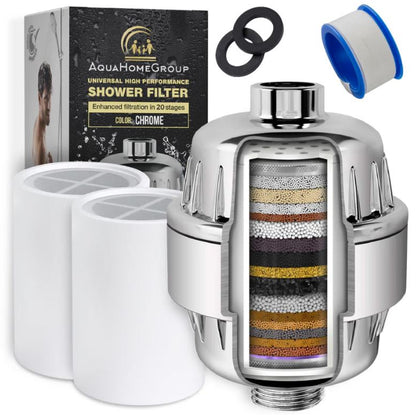 hower Filter with Vitamin C E for Hard Water