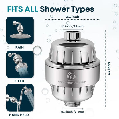hower Filter with Vitamin C E for Hard Water