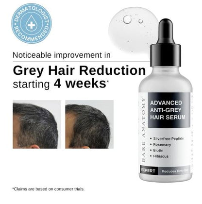 Advanced Anti-Grey Hair Serum with Silverfree Peptide, Rosemary & Biotin - 50 ml