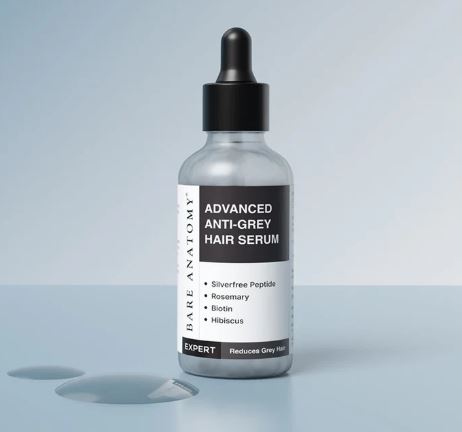 Advanced Anti-Grey Hair Serum with Silverfree Peptide, Rosemary & Biotin - 50 ml
