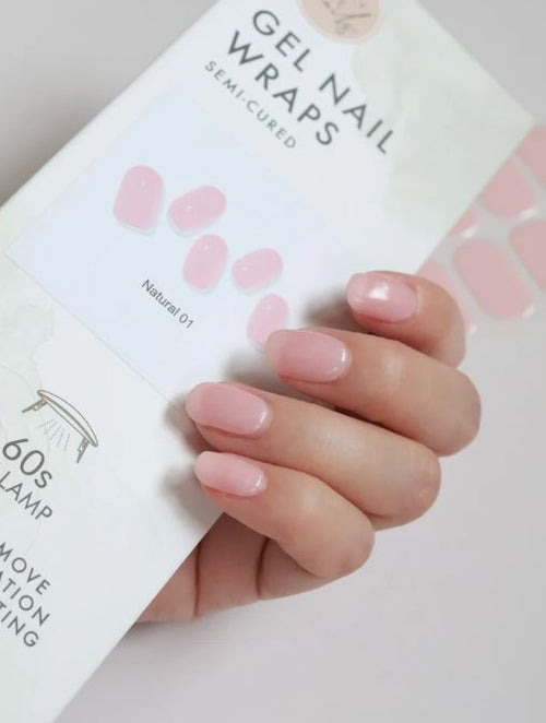 Natural Gloss Gel Nail Wraps – Perfectly Polished Elegance