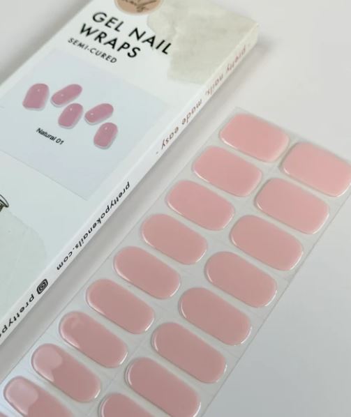 Natural Gloss Gel Nail Wraps – Perfectly Polished Elegance
