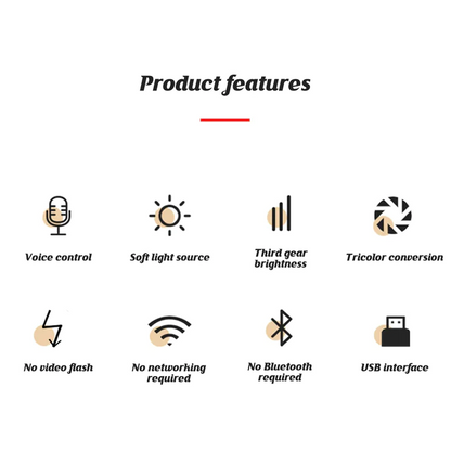 USB Smart Voice Control LED Lamp